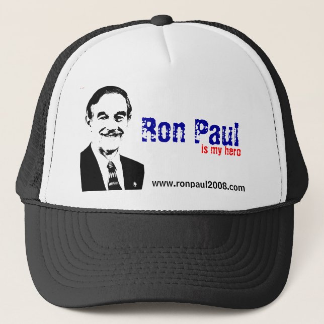 Ron Paul is my hero Trucker Hat (Front)