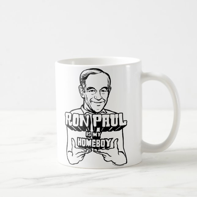 Ron Paul Is My Homeboy Mugs (Right)
