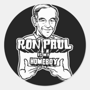 Ron Paul Is My Homeboy Stickers
