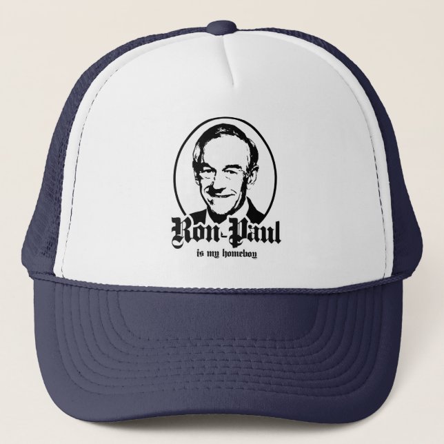 RON PAUL IS MY HOMEBOY TRUCKER HAT (Front)