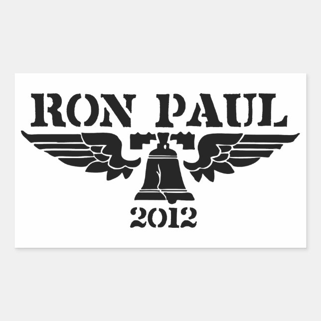 Ron Paul Liberty Black Sticker (Front)