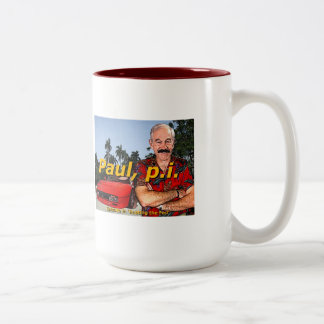 Ron Paul P.I. Episode 9: 'Busting the fed' Coffee Two-Tone Coffee Mug