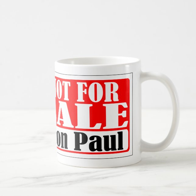 Ron Paul pas pour la tasse de vente (Droite)