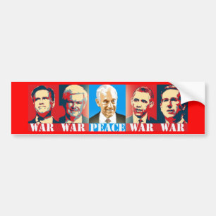 Ron Paul Peace Bumper Sticker