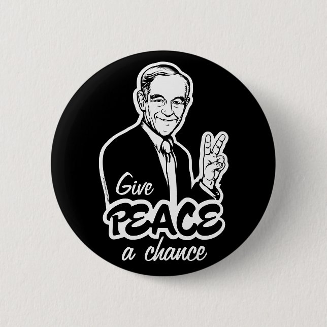 Ron Paul Peace Button (Front)