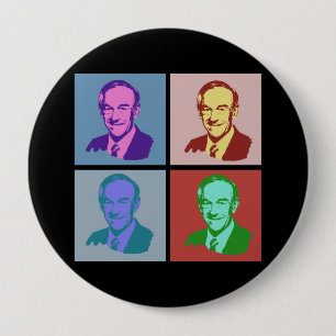 RON PAUL Pop Art 4 Inch Round Button