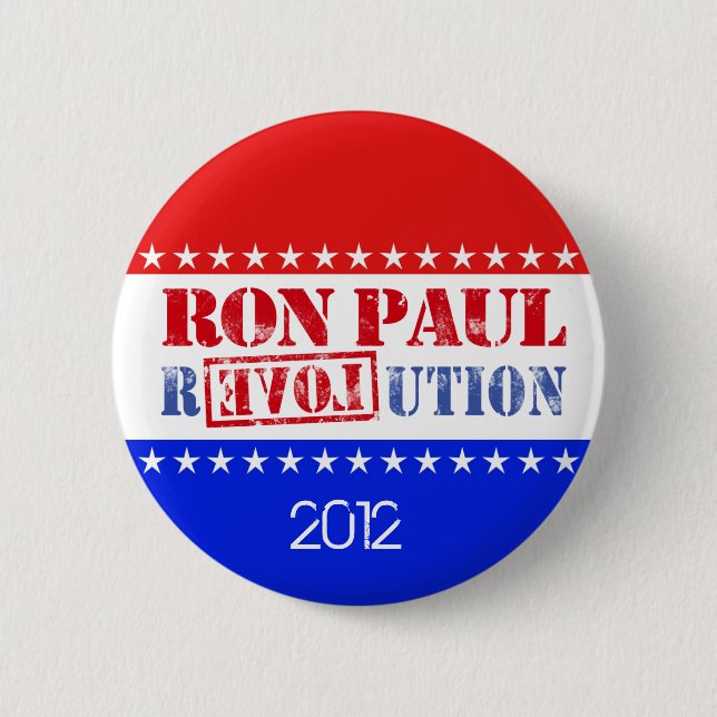 Ron Paul Revolution 2012 2 Inch Round Button (Front)