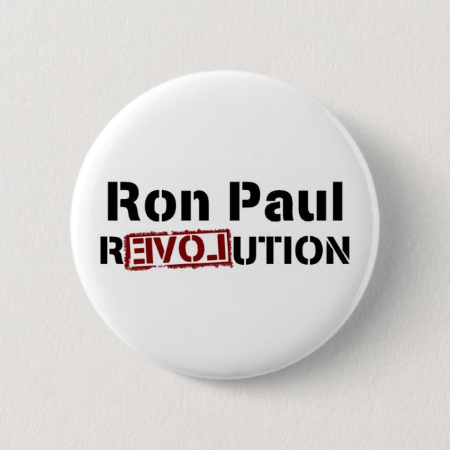 Ron Paul Revolution 2 Inch Round Button (Front)