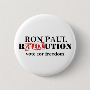 Ron Paul Revolution Button - Vote for Freedom.