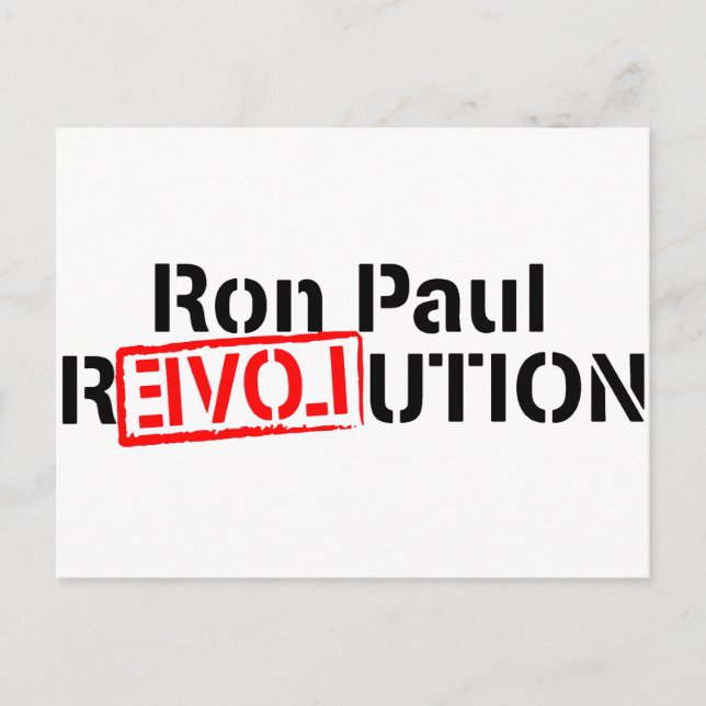 Ron Paul Revolution Continues Postcard (Front)