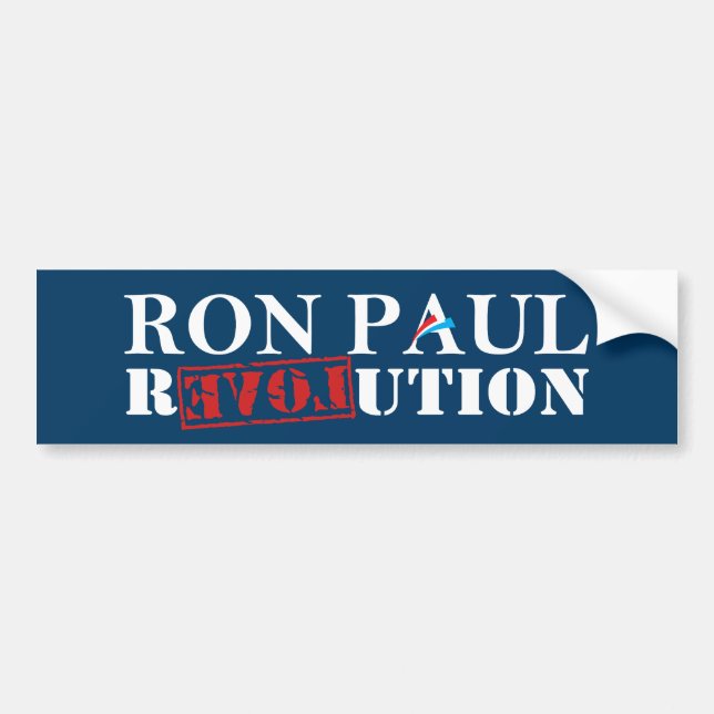 Ron Paul Revolution Dark Blue Bumper Sticker (Front)