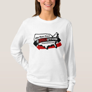 Ron Paul Revolution Fitted Hooded Sweatshirt T-Shirt