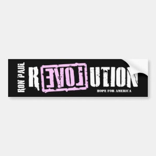 Ron Paul Revolution (pink) Bumper Sticker