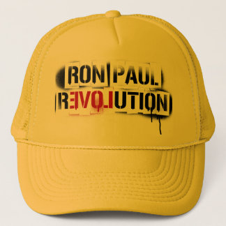 RON PAUL REVOLUTION STENCIL GRAFFITI HAT! TRUCKER HAT