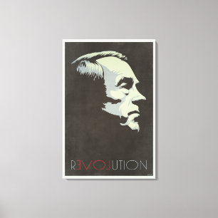 Ron Paul Revolution Vintage Canvases Canvas Print