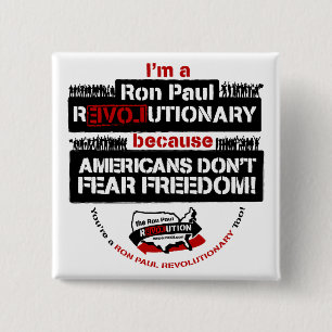 Ron Paul Revolutionary Square Button