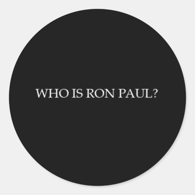 Ron Paul sticker (Front)