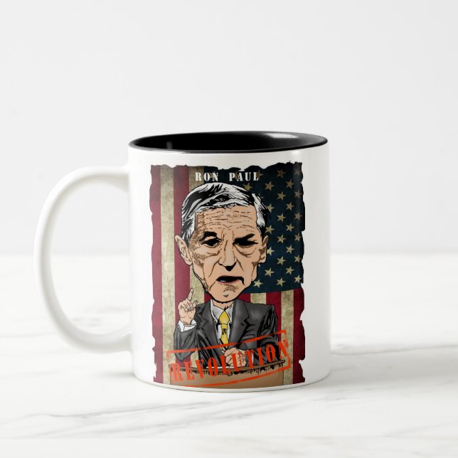RON PAUL TWO-TONE MUG (Left)
