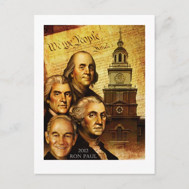 Ron Paul "We The People" Postcard (Front)
