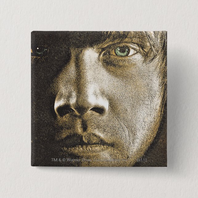 Ron Weasley 1 2 Inch Square Button (Front)