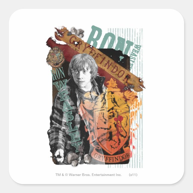 Ron Weasley Collage 1 Square Sticker (Front)