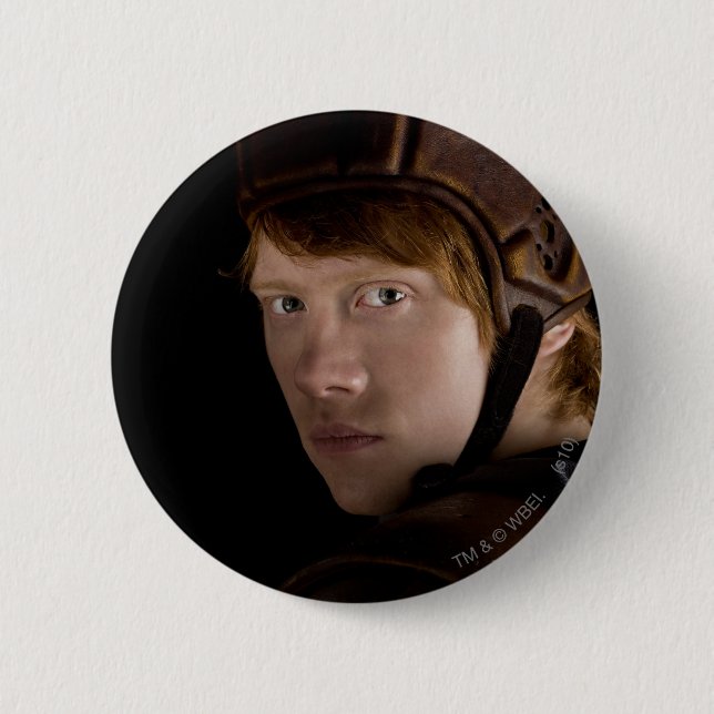 Ron Weasley Geared Up 2 Inch Round Button (Front)