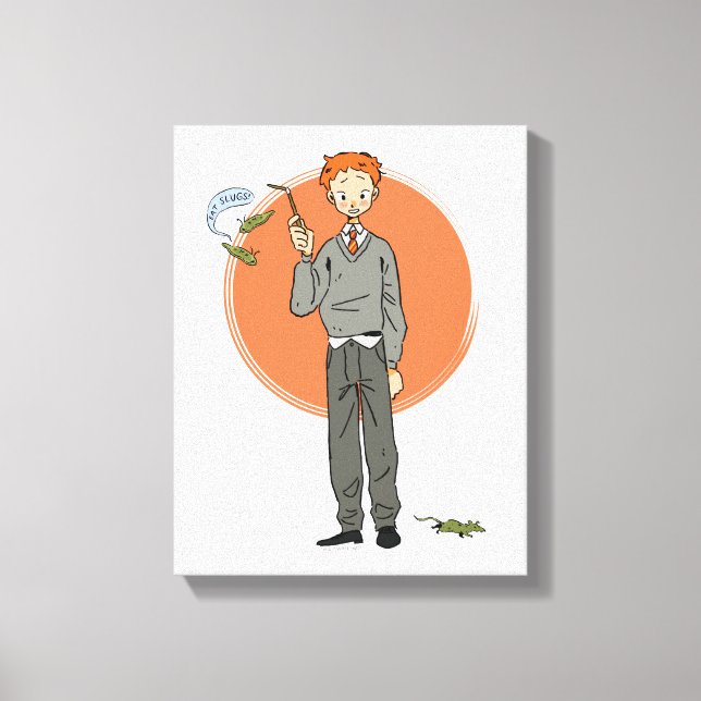 Ron Weasley Illustration "Eat Slugs" Canvas Print (Front)