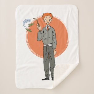 Ron Weasley Illustration "Eat Slugs" Sherpa Blanket