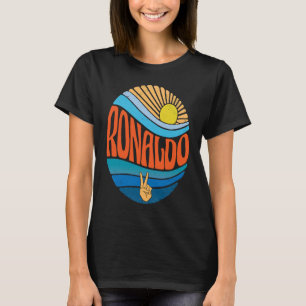Ronaldo  Vintage Sunset Ronaldo Groovy Tie Dye T-Shirt