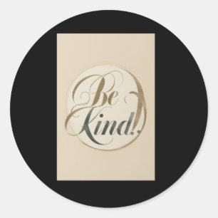 Rond 001 Be Kind Sticker