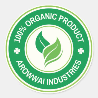 Rond 100% Organic Product Label Sticker