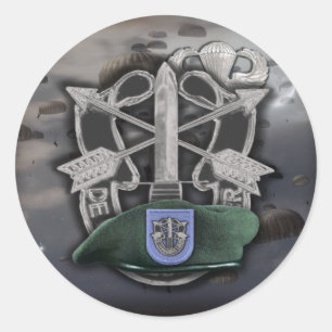 Rond 19e Sticker du groupe des forces spéciales Berets 