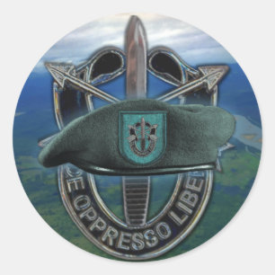 Rond 19e Sticker du groupe des forces spéciales Berets 