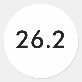 Rond 26.2 Sticker
