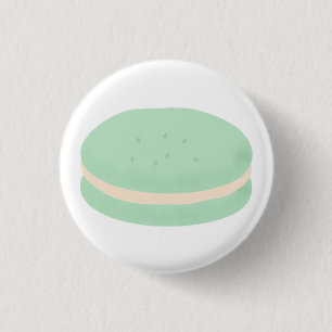 Rond 2,50 Cm Cadeau de Pâtisserie Macaron Vert Menthe Français