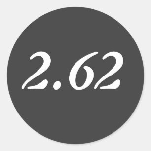 Rond 2.62 Sticker minimaliste pour marathon
