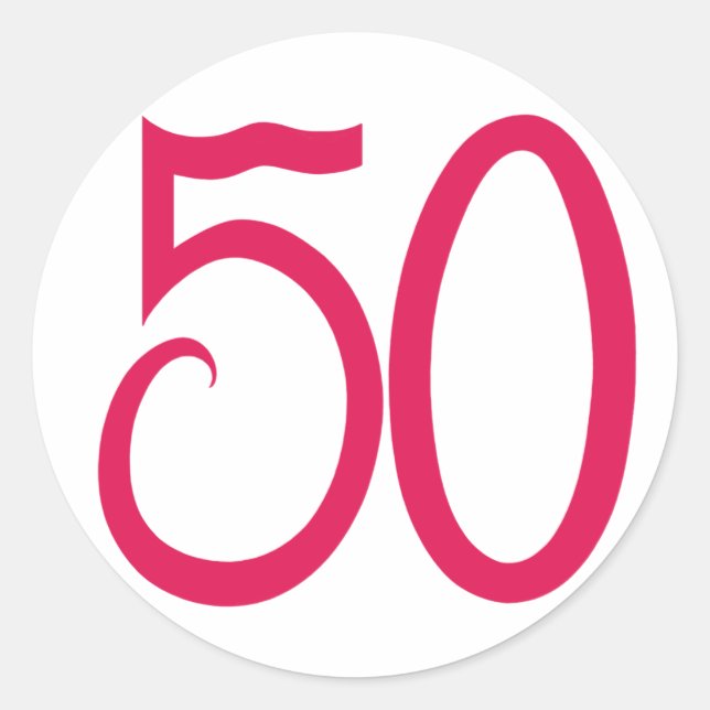 Rond 50 Sticker (Devant)