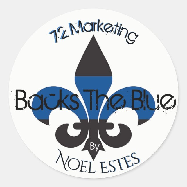 Rond 72sacs marketing Le Sticker Blue Collection (Devant)