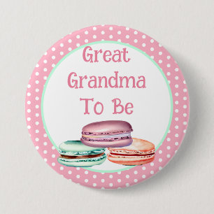 Rond 7,6 Cm Le Baby shower de la fille Macaron Grande grand gr