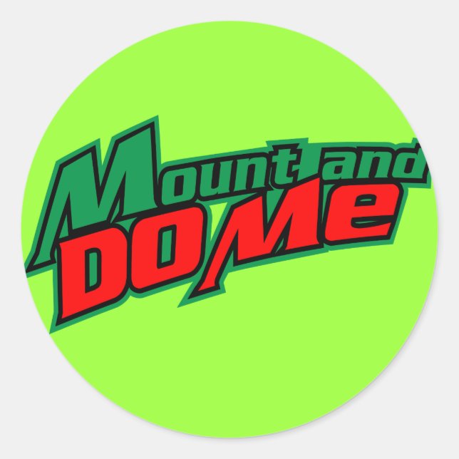 Rond 7,95 $ Montez et faites-moi Sticker (20 pack) (Devant)