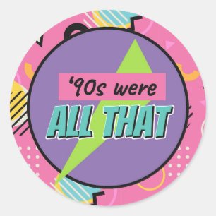 Rond 90s Étaient Tout Ce Sticker, Sticker 90s, Décor 90