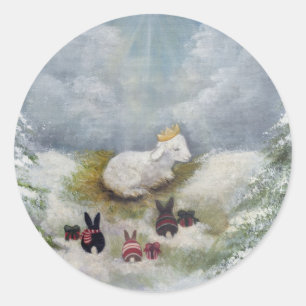 Rond Agneau de Dieu Sticker