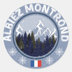 Rond Albiez Montrond Station de ski Sticker