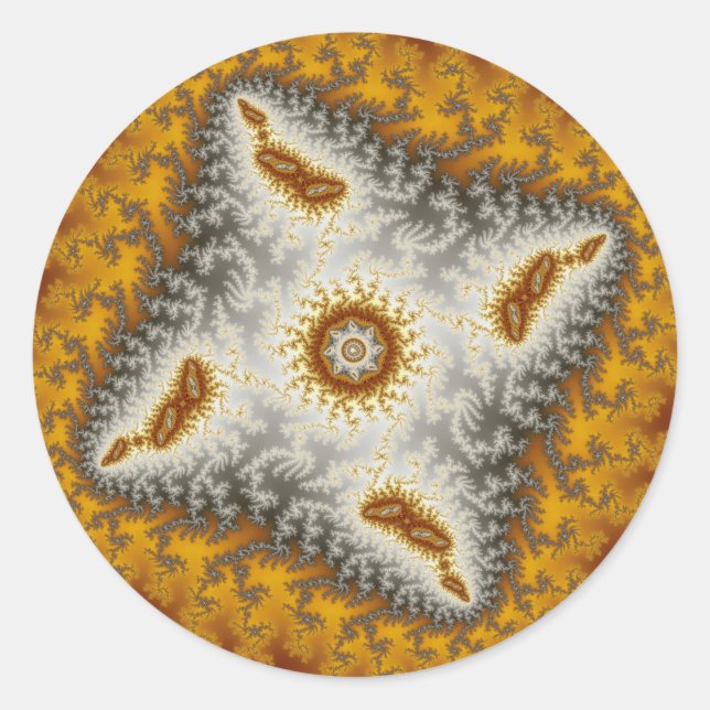 Rond Alien - Sticker fractal (Devant)