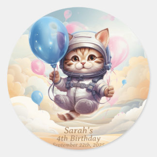 Rond Anniversaire de la Lune_B : Sticker de fête d'anni