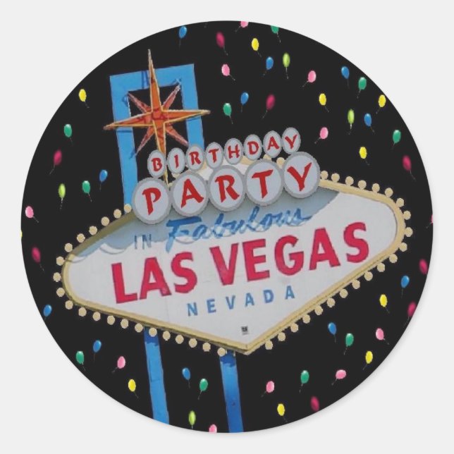Rond Anniversaire Fabrique Las Vegas Sticker (Devant)