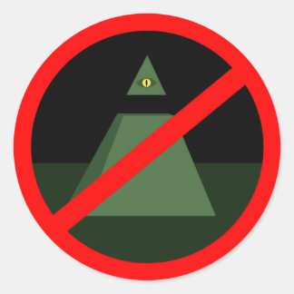 Rond Anti Allseeing Eye Sticker