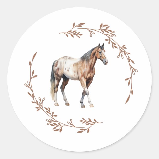 Rond Appaloosa Horse Sticker (Devant)