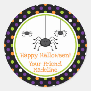 Rond Araignée d'Halloween éffrayante Sticker pour l'H