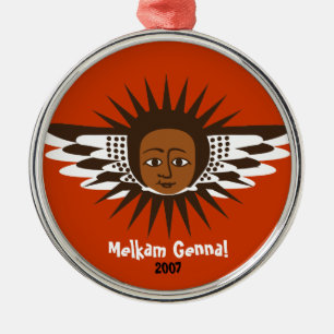 Rond Argenté Ornement d'ange d'adoption de Melkam Genna